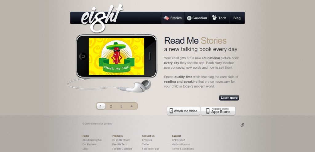 8interactive 8interactive 1024x496 100 Wonderfully Designed iPhone App Websites