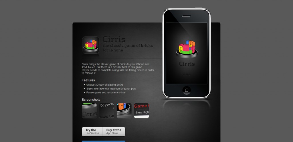 cirrisapp cirrisapp 1024x496 100 Wonderfully Designed iPhone App Websites