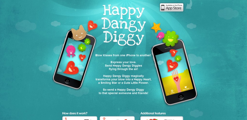 happydangydiggy happydangydiggy 1024x496 100 Wonderfully Designed iPhone App Websites