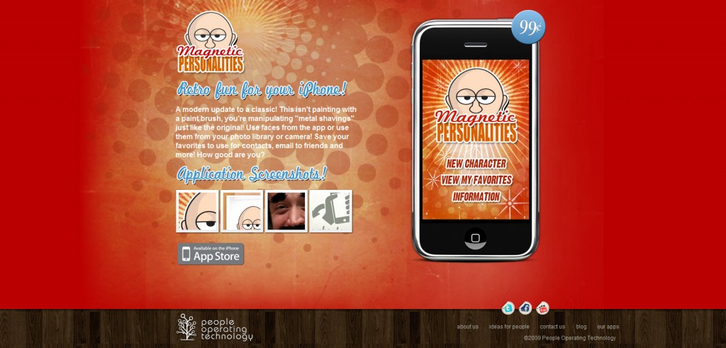 magneticpeeps magneticpeeps 1024x491 100 Wonderfully Designed iPhone App Websites