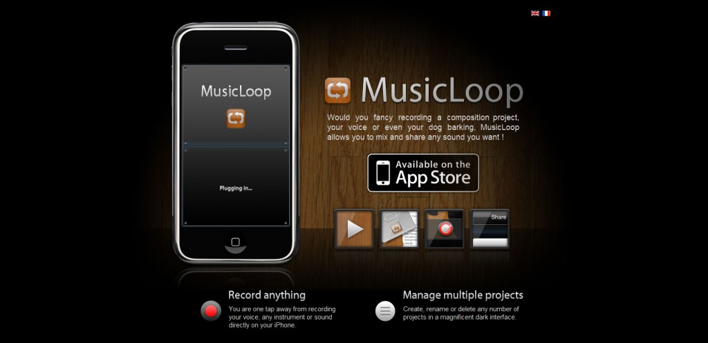 musicloopapp musicloopapp 1024x496 100 Wonderfully Designed iPhone App Websites