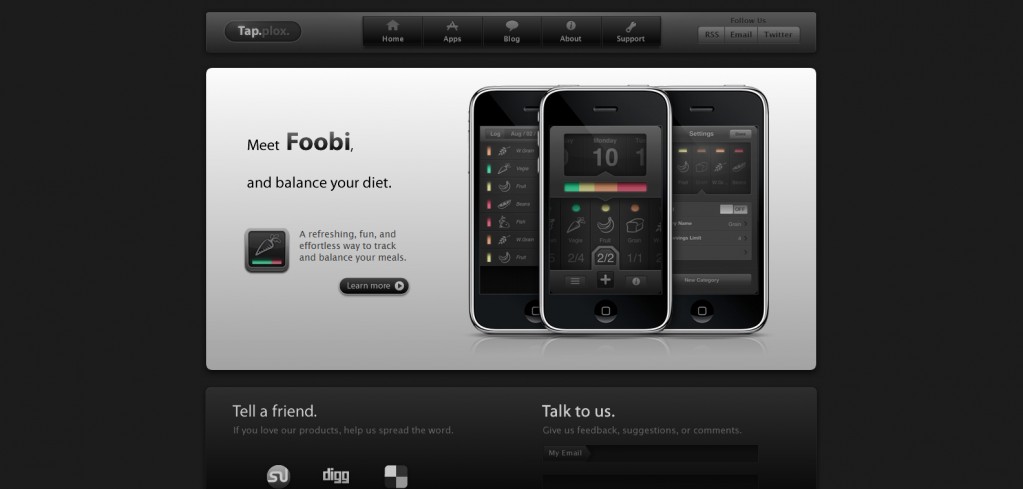 tapplox tapplox 1023x489 100 Wonderfully Designed iPhone App Websites