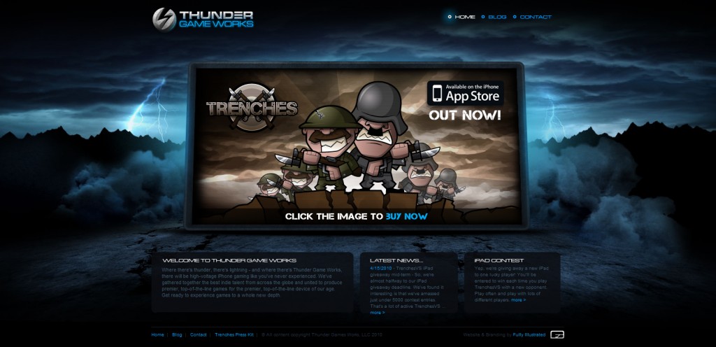 thundergameworks thundergameworks 1024x496 100 Wonderfully Designed iPhone App Websites