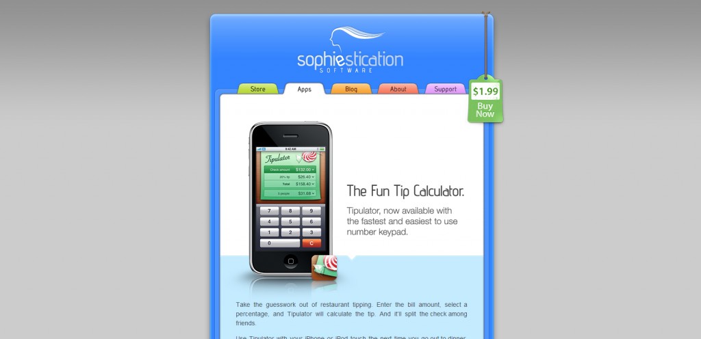 tipulator tipulator 1024x496 100 Wonderfully Designed iPhone App Websites