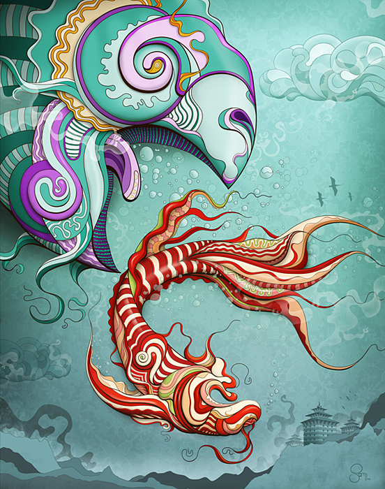 Fish Fish 55 Captivating Examples of Illustration Art
