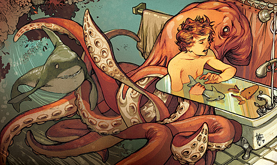 Just-Ten-More-Minutes-Mom Just Ten More Minutes Mom 55 Captivating Examples of Illustration Art