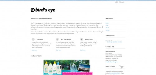 birdseyedesign 500x242 55 Examples of Minimalistic Web Design