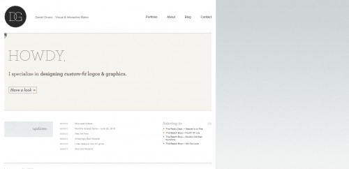 dgivens 500x242 55 Examples of Minimalistic Web Design