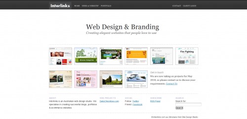 interlinks 500x242 55 Examples of Minimalistic Web Design