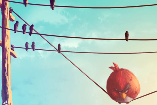 30 Amazing Fan Inspired Angry Bird Artworks » Design You Trust – Social design inspiration!