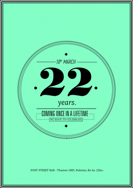 22 years bday 11 25 Beautiful Flyer Design Inspirations