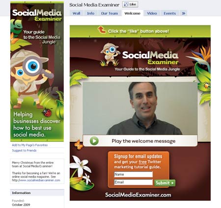 20101213 socialmediaexaminer1 40 Facebook Fan Page Designs and Practices 