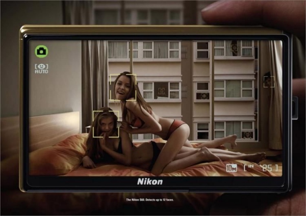 Nikon - Face detection 4c3ccf28804d51 Sex Sells, 50 Creative Sexual Advertisements