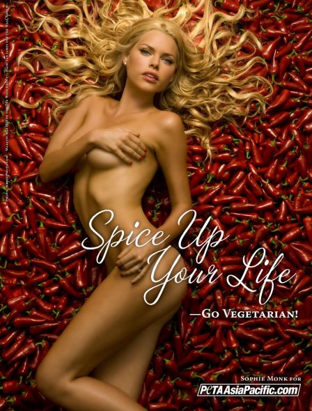 PETA full sophie monk.preview1 Sex Sells, 50 Creative Sexual Advertisements