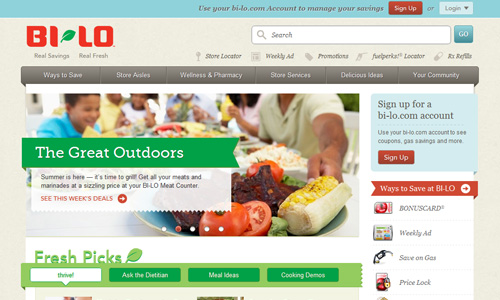 Bi-Lo Bi Lo 45 Outstandingly Well Designed E commerce Websites
