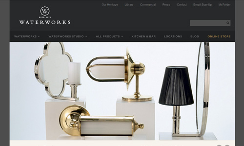 Water Works Water Works 45 Outstandingly Well Designed E commerce Websites