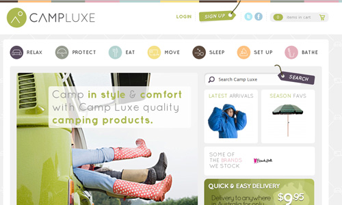 campluxe campluxe 45 Outstandingly Well Designed E commerce Websites