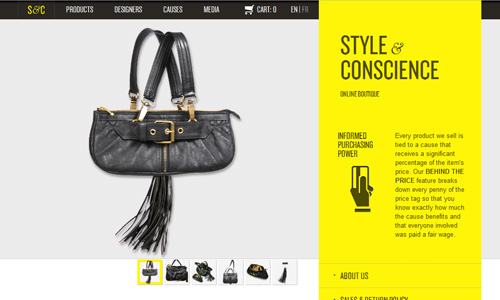 styleandconscience styleandconscience 45 Outstandingly Well Designed E commerce Websites