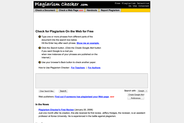 check my document for plagiarism free