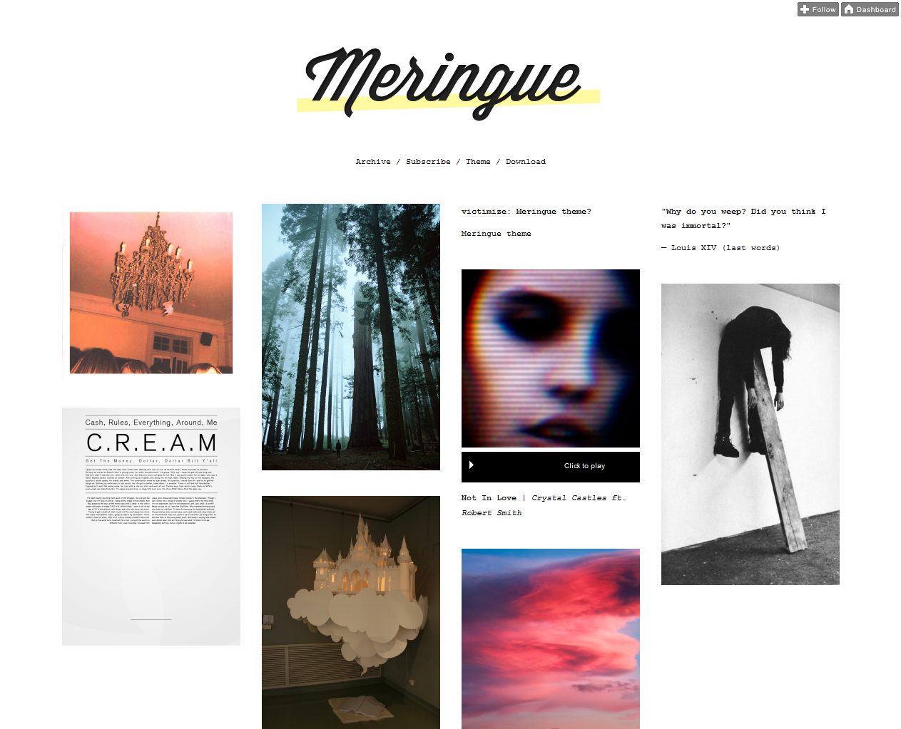 themes tumblr minimal grid Iwantlayouts Photos And  Tumblr Pics  Hipster Themes Grid