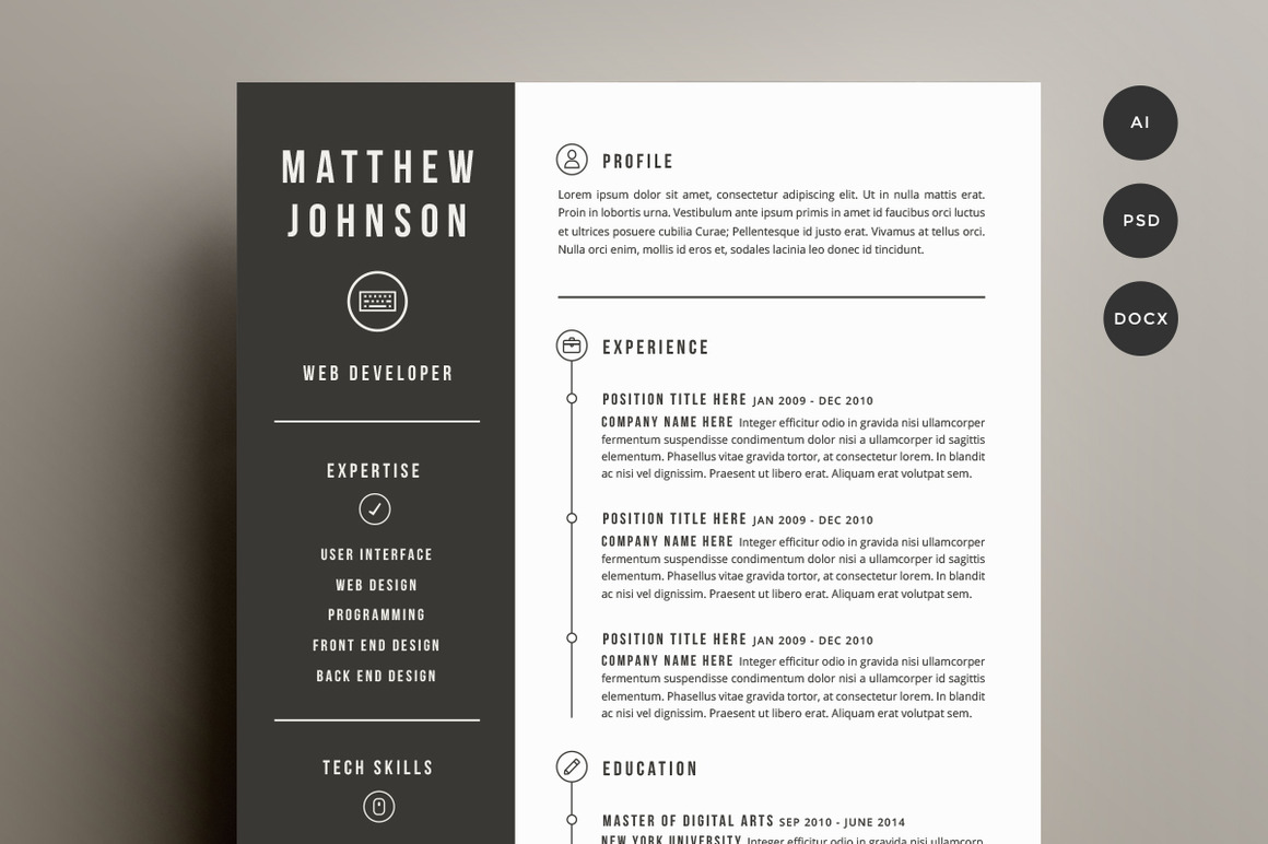 30 sexy resume templates guaranteed to get you hired