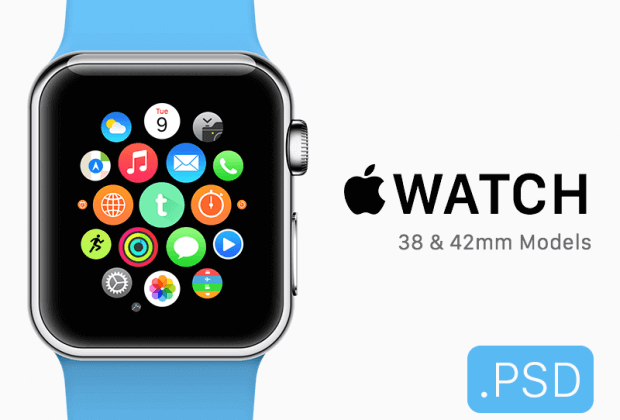 Free Apple Watch Mockups and Templates-min