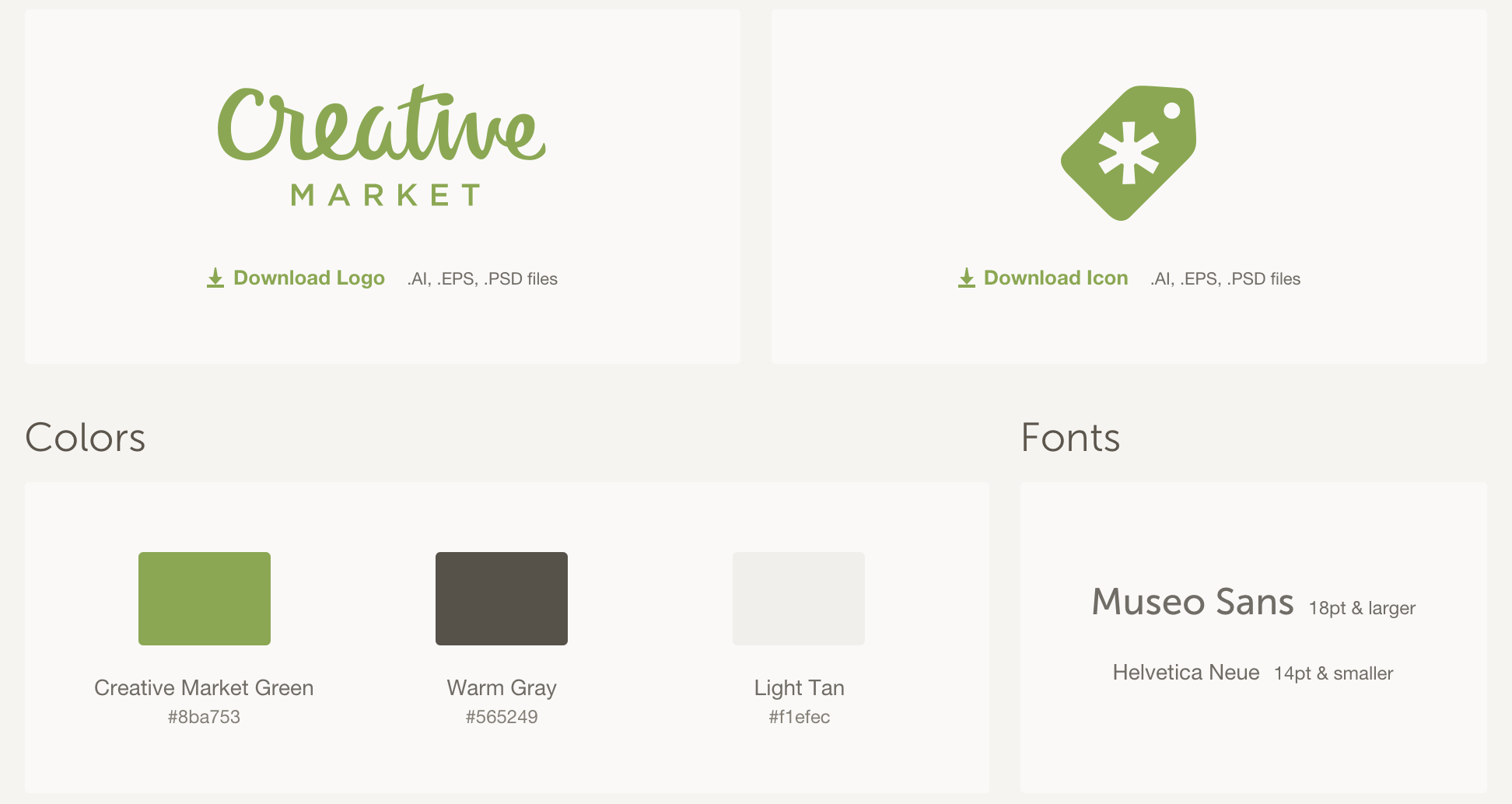 Creativemarket Logo & Branding Guidelines