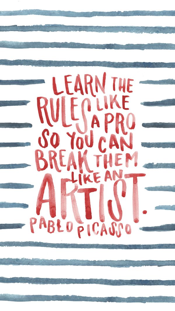 learn the rules like a pro so you can break them like an artist