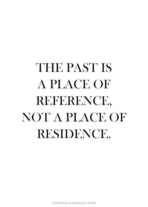 the pas is a place of reference not a place of residence