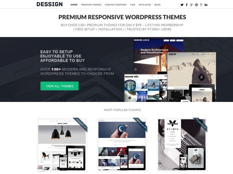 Dessign Themes Homepage