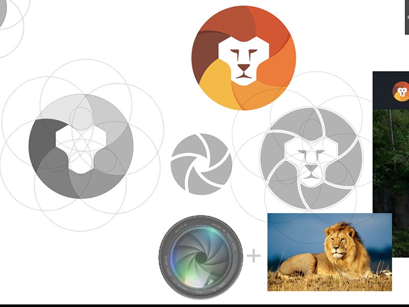 Logo Concept Lenses + Lion by Yoga Perdana (1)