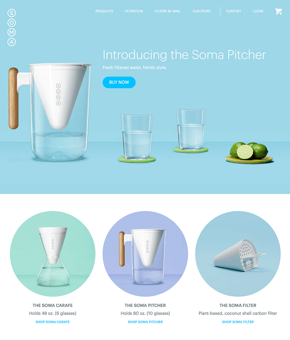 Soma Product Landing Page