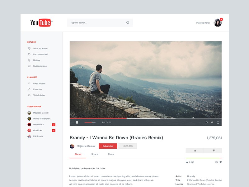 YouTube Redesign (1)