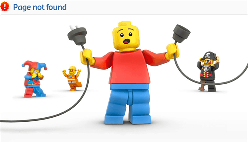 lego page not found