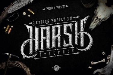 Harsh Typeface-min