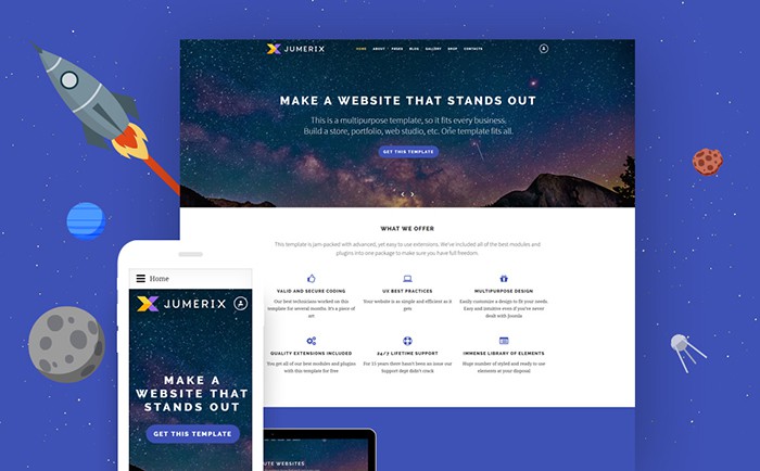 Jumerix - Multipurpose Joomla Template