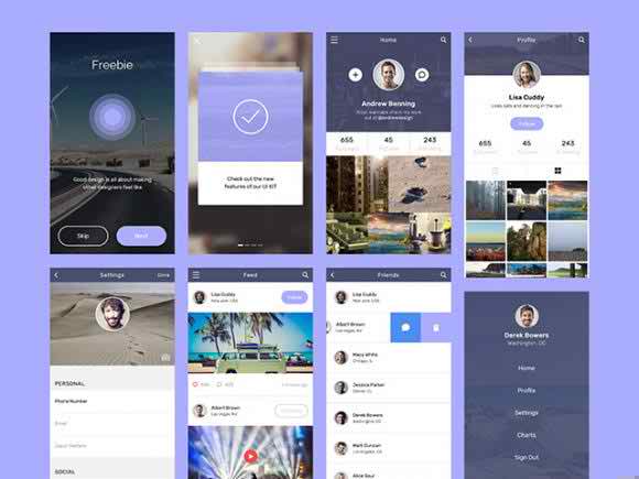 Social app concept design