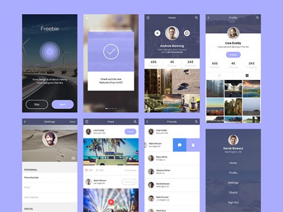 Social app concept design