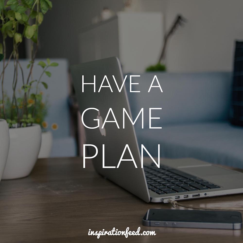 Have a Game Plan quote picture