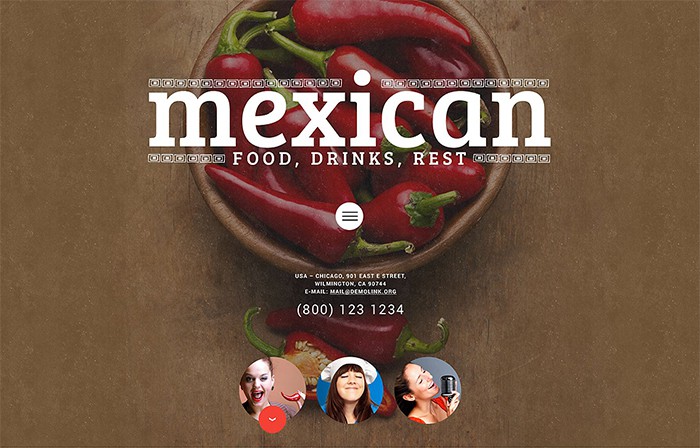 Mexican Food WordPress Theme