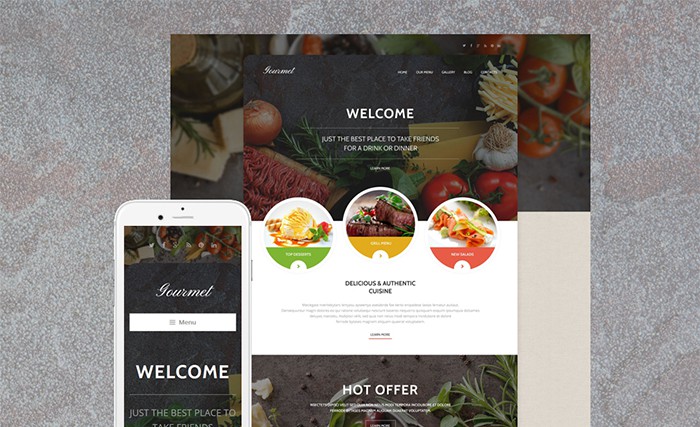 Gourmet Cuisine WordPress Theme