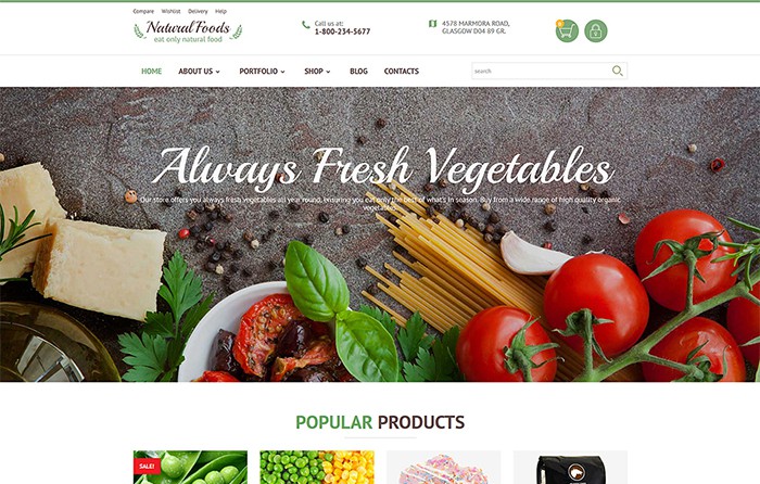 Natural Foods WooCommerce Theme