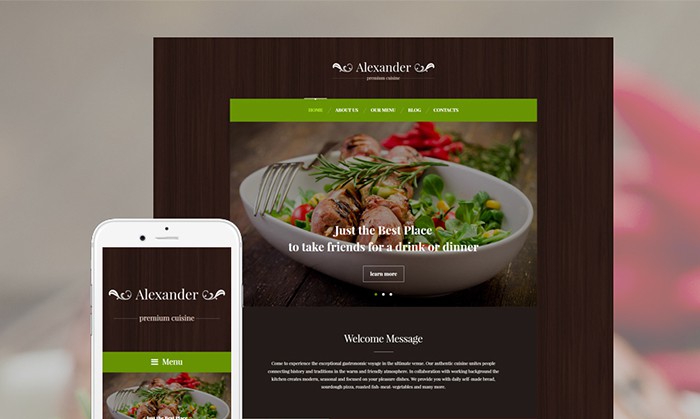 Premium Cuisine WordPress Theme