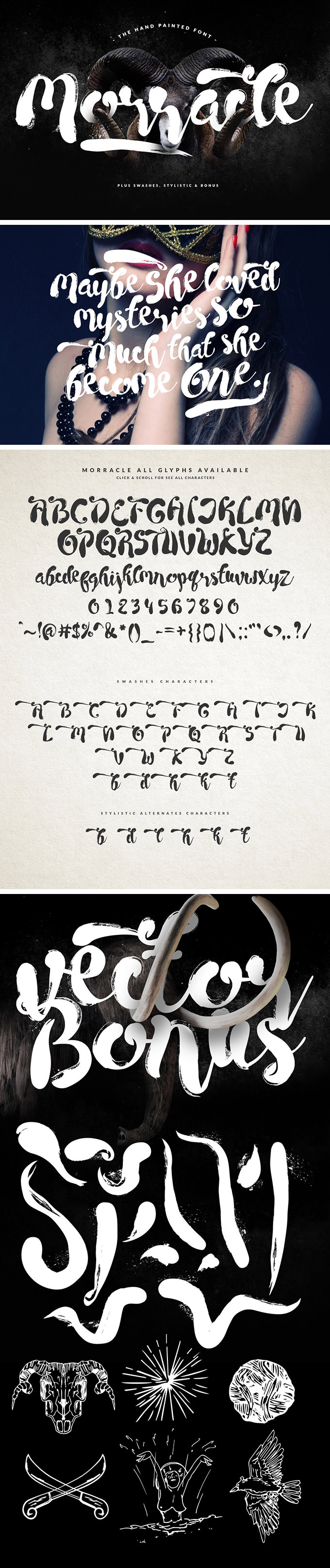 Morracle free font
