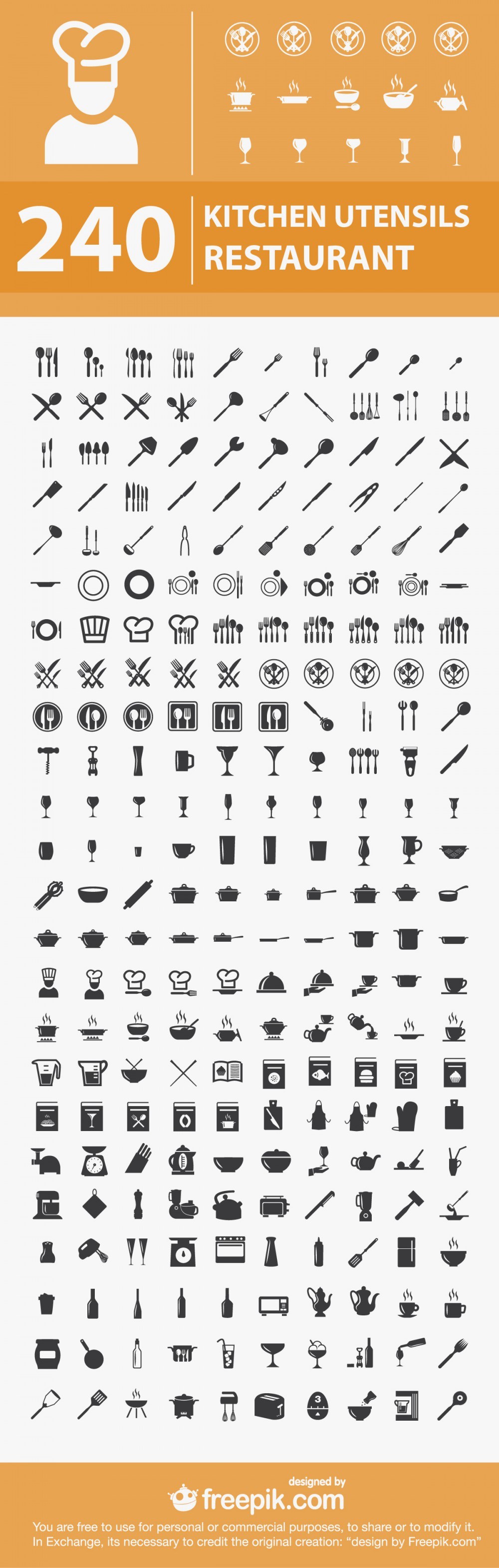 240-free-kitchen-restaurant-icons