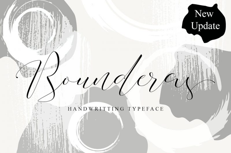 Presenting to you a Bounderas Script, a hand lettering modern calligraphy, This font was created with full of love, with smooth pulled. Bounderas Script creating the natural font for your designs beyond a standard font and include Ligatures (letters custom).