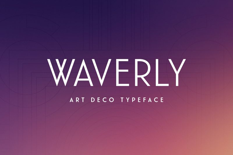 Waverly CF is a new font combining the voice of art deco with updated, clean letterforms.