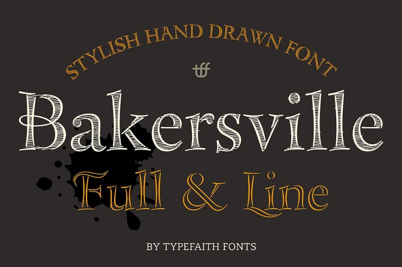 Bakersville is a package of 2 hand drawn sketch fonts by TypeFaith Fonts. The fonts are very useable for food packaging, menu's, etc and gives your product the authentic hand made look.