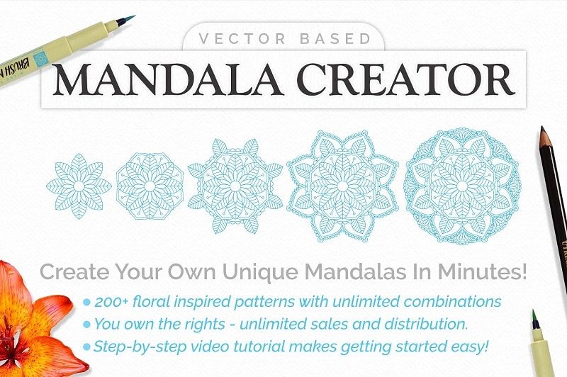 mandala creator illustrator free download