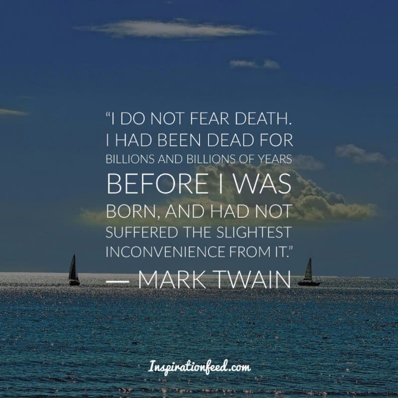 mark twain quotes about death